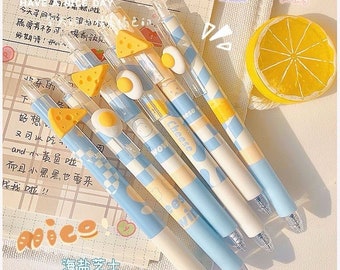 1 set 6 pz 0.5mm Kawaii Matite Meccaniche Simpatiche Matite Automatiche per la Scuola Presse Penne Coreano Stazionario Strumento di Scrittura Forniture Per Ufficio