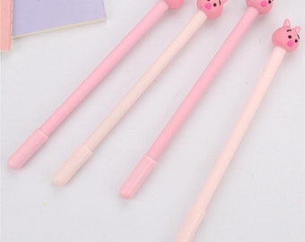 Zufällige niedliche Kawaii rosa Schwein Schule Bürobedarf Neuheit kreative Briefpapier süße schöne hübsche Candy Gel Stift