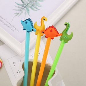 Mignon Kawaii beau dinosaure école fournitures de bureau nouveauté papeterie créative doux belle joli bonbon stylo gel