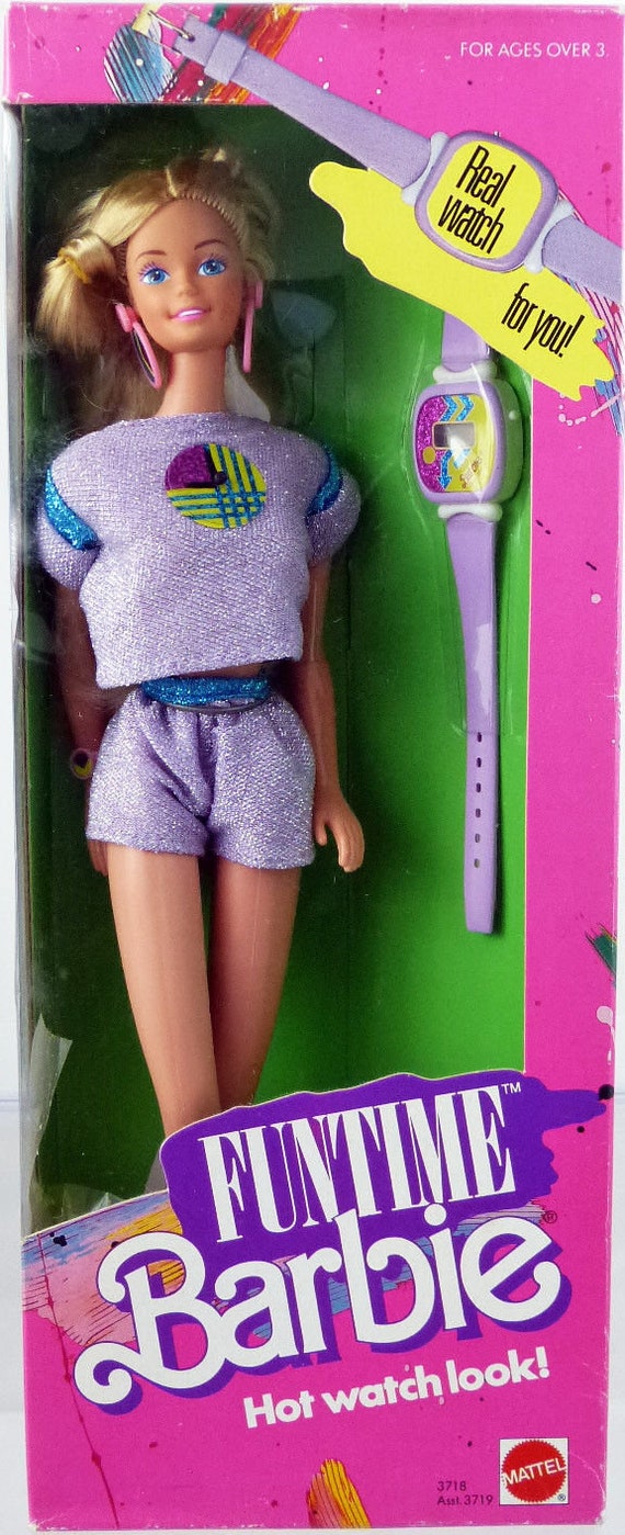 Fun Time Barbie Doll With Watch Vintage Barbie 1986 | Etsy