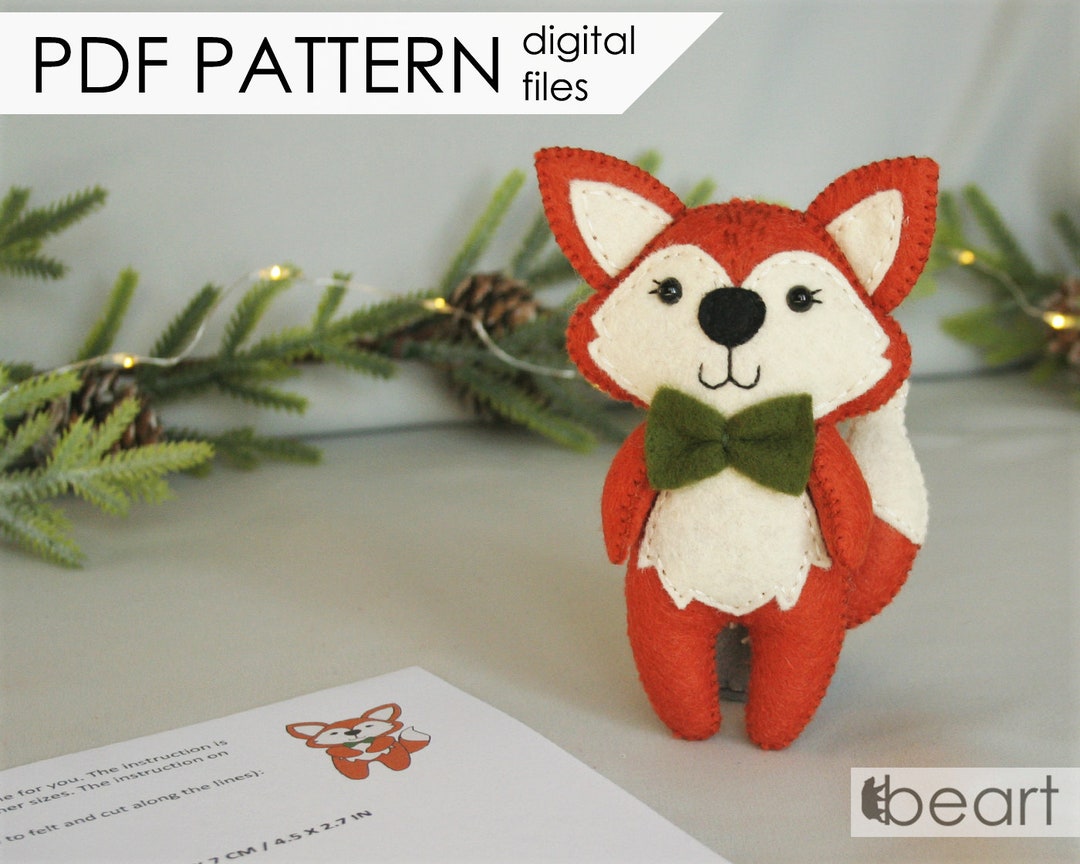 Fox Nursery Decoration - PDF PATTERN - Baby Mobile Woodland Ornament ...