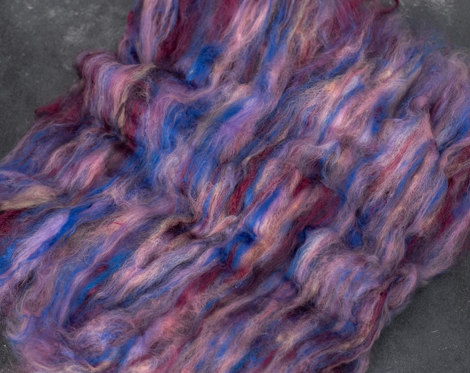 ECO Art Batt / Carded Wool, Felt Wool, Spinning Lining, Carded Fleece, Fleece Wool Merino, Spinning Wool, Felting Batts