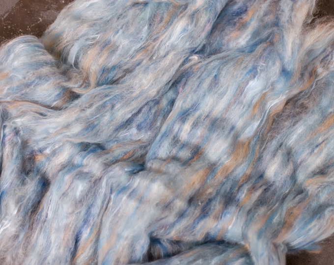 ECO Art Batt / Carded wool, felting wool, spinning lining, carded fleece, fleece wool Merino, spinning wool, felting batts