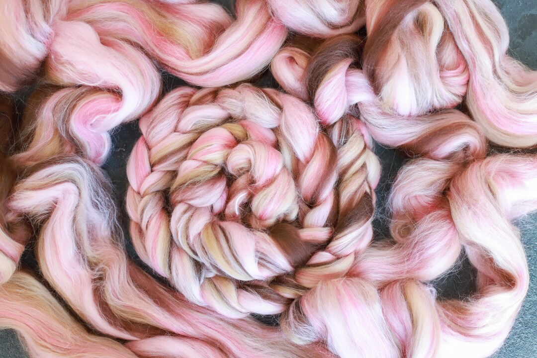 Merino Wool Silk Tops / Blends Wool for Spinning and Felting
