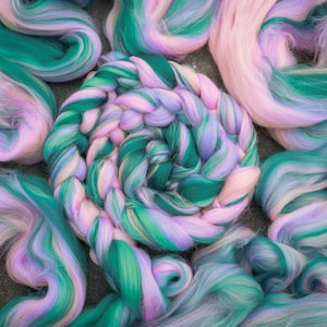 Roving Merino Wool Top Blends for spinning and felting / Merino combed top for spinning and felting