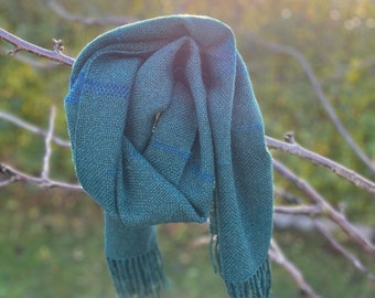 Yak Merino scarf handwoven / handwoven scarf wrap / tube scarf / wool neckerchief /Scarf wool / weaving cowl