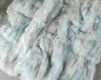 ECO Art Batt / Carded Wool, Felt Wool, Spinning Lining, Carded Fleece, Fleece Wool Merino, Spinning Wool, Felting Batts