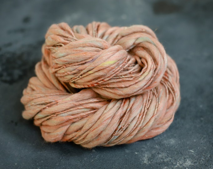 Art Yarn handspun / Handspun Effect Yarn Merino Wool Slub thick and thin