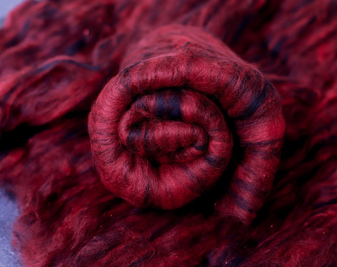 ECO Art Batt / Carded Wool, Felt Wool, Spinning Lining, Carded Fleece, Fleece Wool Merino, Spinning Wool, Felting Batts