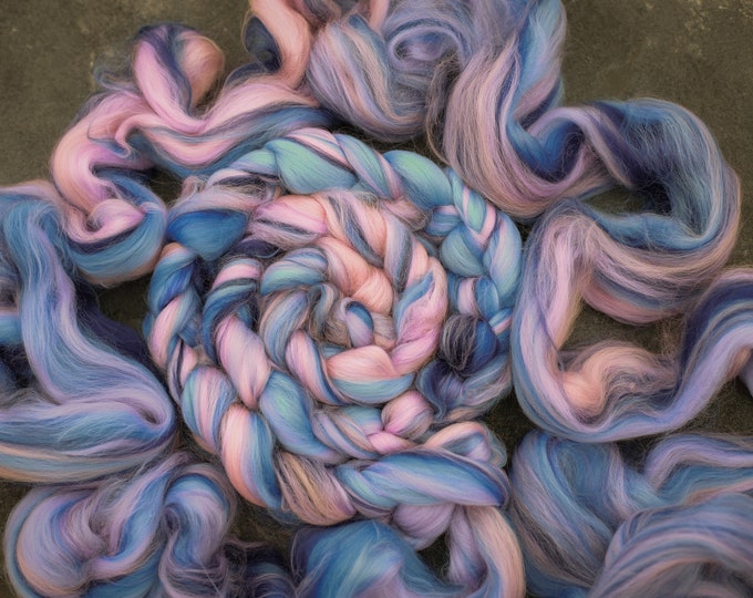 Roving Merino Wool Top Blends for spinning and felting / Merino combed top for spinning and felting