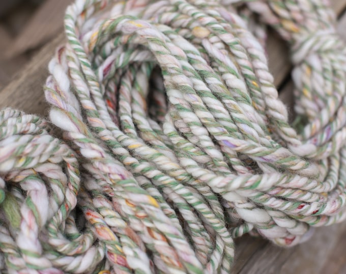 Art Yarn handspun, Handspun Effect Yarn Merino Wool Slub