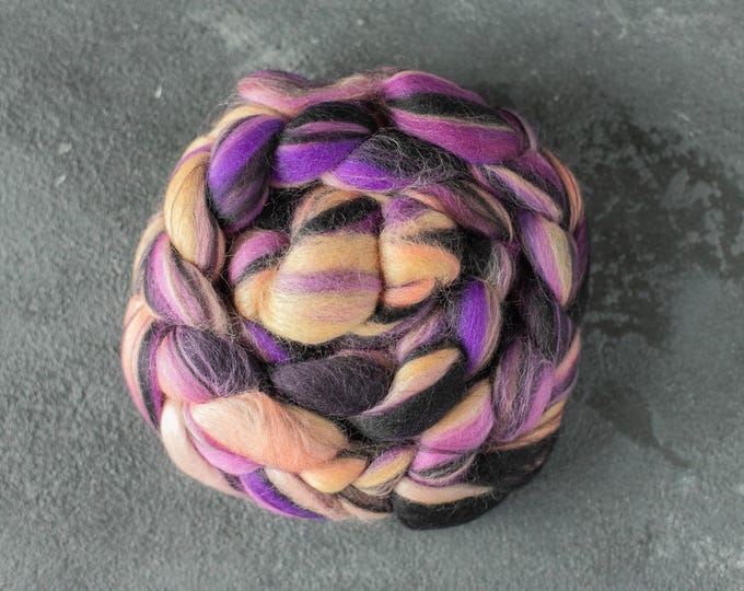 Roving / Merino Wool Tops / Blends wool for spinning and felting / Handblended Wool / Hand-pulled wool