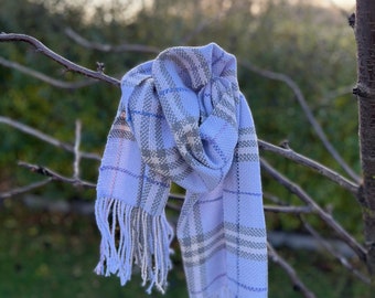 Kashmir scarf handwoven / handwoven scarf wrap / tube scarf / wool neckerchief /Scarf wool / weaving cowl