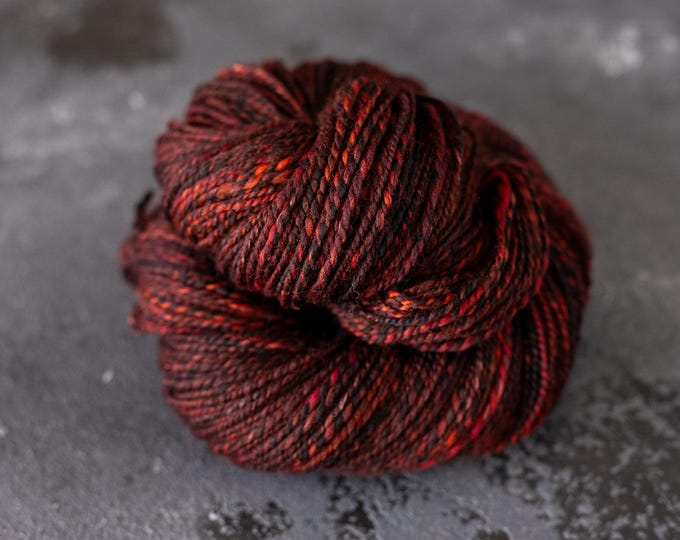 HANDSPUN Yarn / Handspun Effect Yarn / Merino Wool Knitting Yarn with Silk