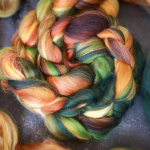 Roving / Merino Wool Tops / Blends wool for spinning and felting / Handblended Wool / Hand-pulled Wool / Earth