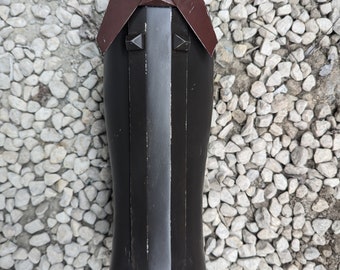 A Mandalorian inspired Shin Guard Armour