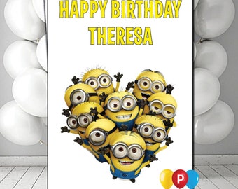 Personalised minions Birthday Card