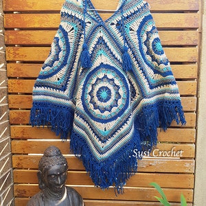 Bonnie Boho Poncho Crochet Pattern PDF Download image 7