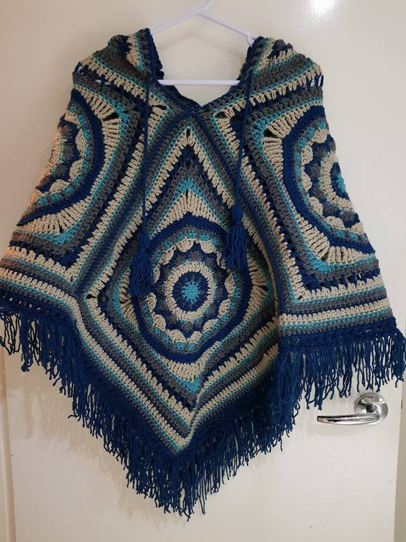 Bonnie Boho Poncho Crochet Pattern PDF Download image 3