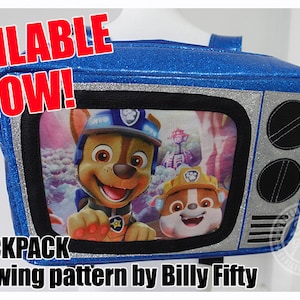 TV BACKPACK - PDF pattern download - Billy Fifty