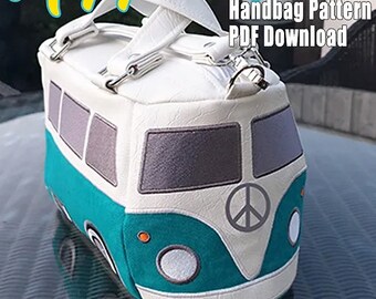 HIPPIE VAN Sewing pattern & Embroidery files