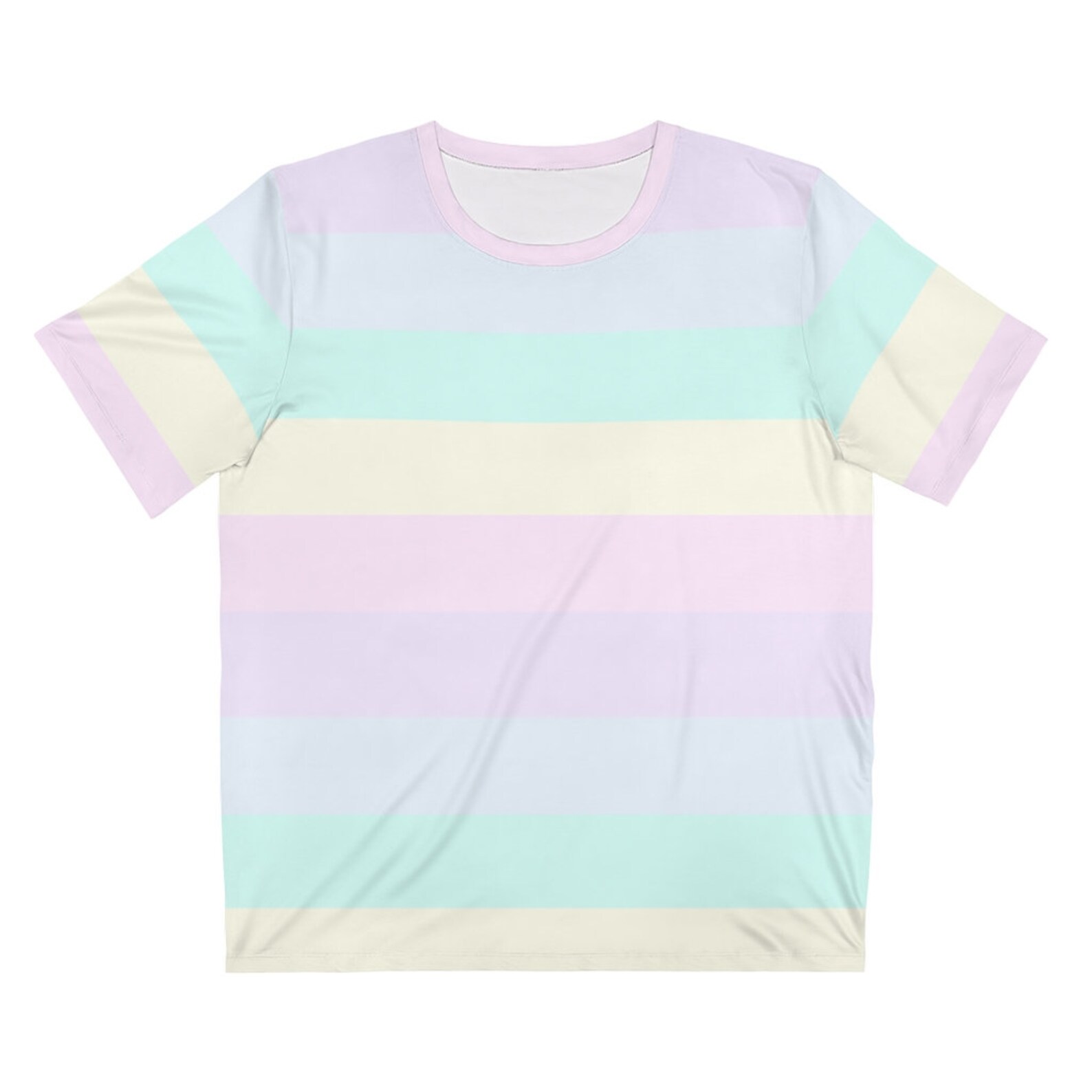 Pastel Rainbow Striped Fairy Kei TShirt Yume Kawaii Clothing Etsy