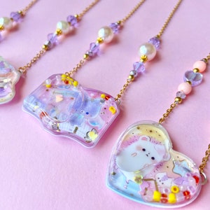 Gold Mahou Kei Sweet Lolita Kawaii Shaker Necklaces