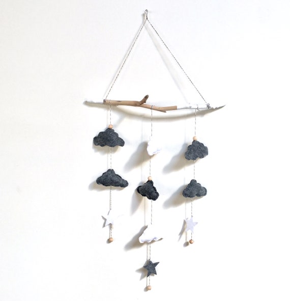 Cloud Mobile Mobile Bebe Bois Flotte Bois Flotte Mobile Etsy Cloud Mobile Mobile Bebe Bois Flotte Bois Flotte Mobile Etsy