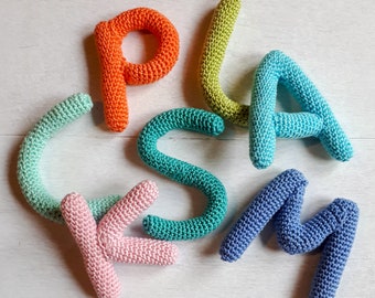 Alphabet letters crochet pattern, crochet letters tutorial, alphabet diy digital download