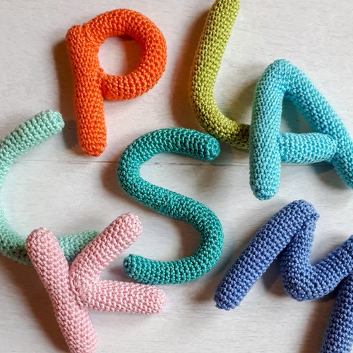 Alphabet Letters Crochet Pattern Crochet Letters Tutorial Etsy