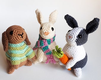 Bunny crochet pattern, amigurumi bunny pattern, crochet rabbit, crochet easter bunny