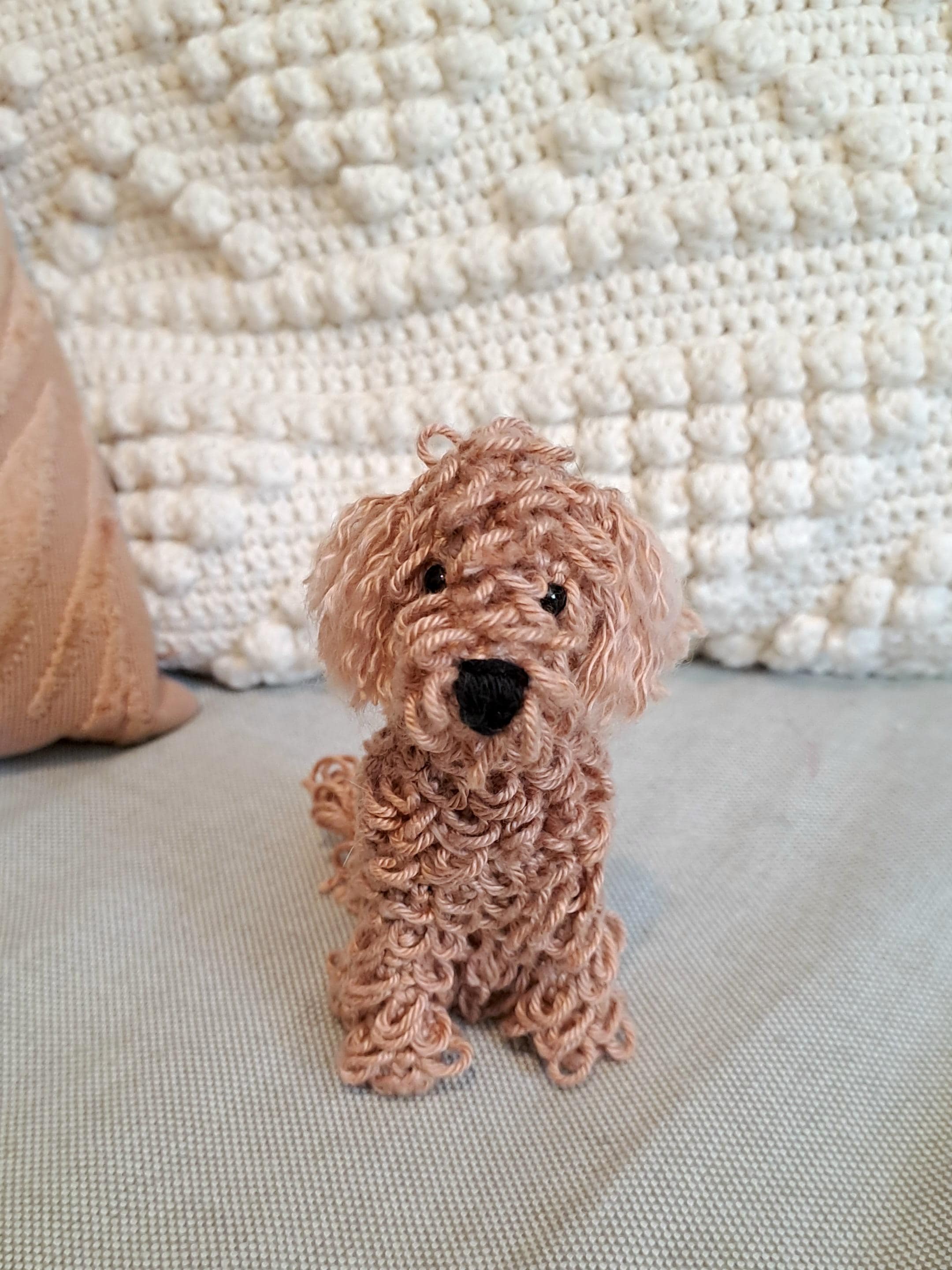 36 Poodle Crochet Patterns to Stitch Adorable Dogs, Toys, and Textured Amigurumi 9 Amigurumi Poodle Crochet Pattern: Miniature Toy Dog