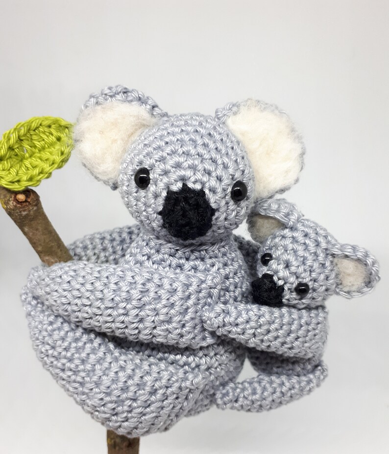 Koala crochet pattern mom and baby koala stuffed animals Etsy
