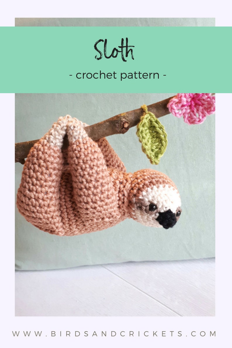 Amigurumi Crochet Sloth Pattern DIY Tutorial Guide - Etsy