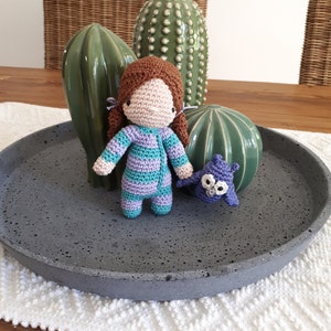 Sleepy Jenny amigurumi doll crochet pattern, crochet doll pdf pattern, amigurumi doll digital download image 8