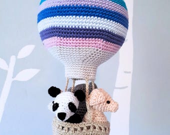 Globo de amigurumi de ganchillo DIY (PDF) para decoración de guardería