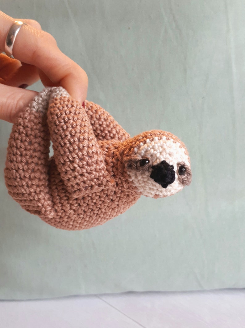 Sloths couple on a branch crochet pattern, diy amigurumi Valentine's day gift, digital download image 10