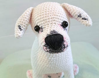 Staffordshire Bull Terrier Crochet Pattern: Amigurumi Dog Plushie (Digital Download)