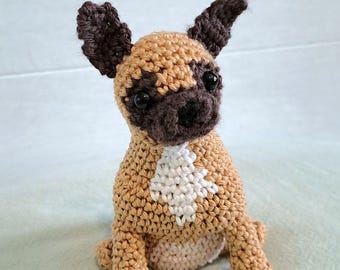 Pobierz wzór na szydełko buldoga francuskiego na pluszowego psa amigurumi