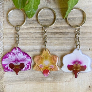 Orchid Keychain - Etsy