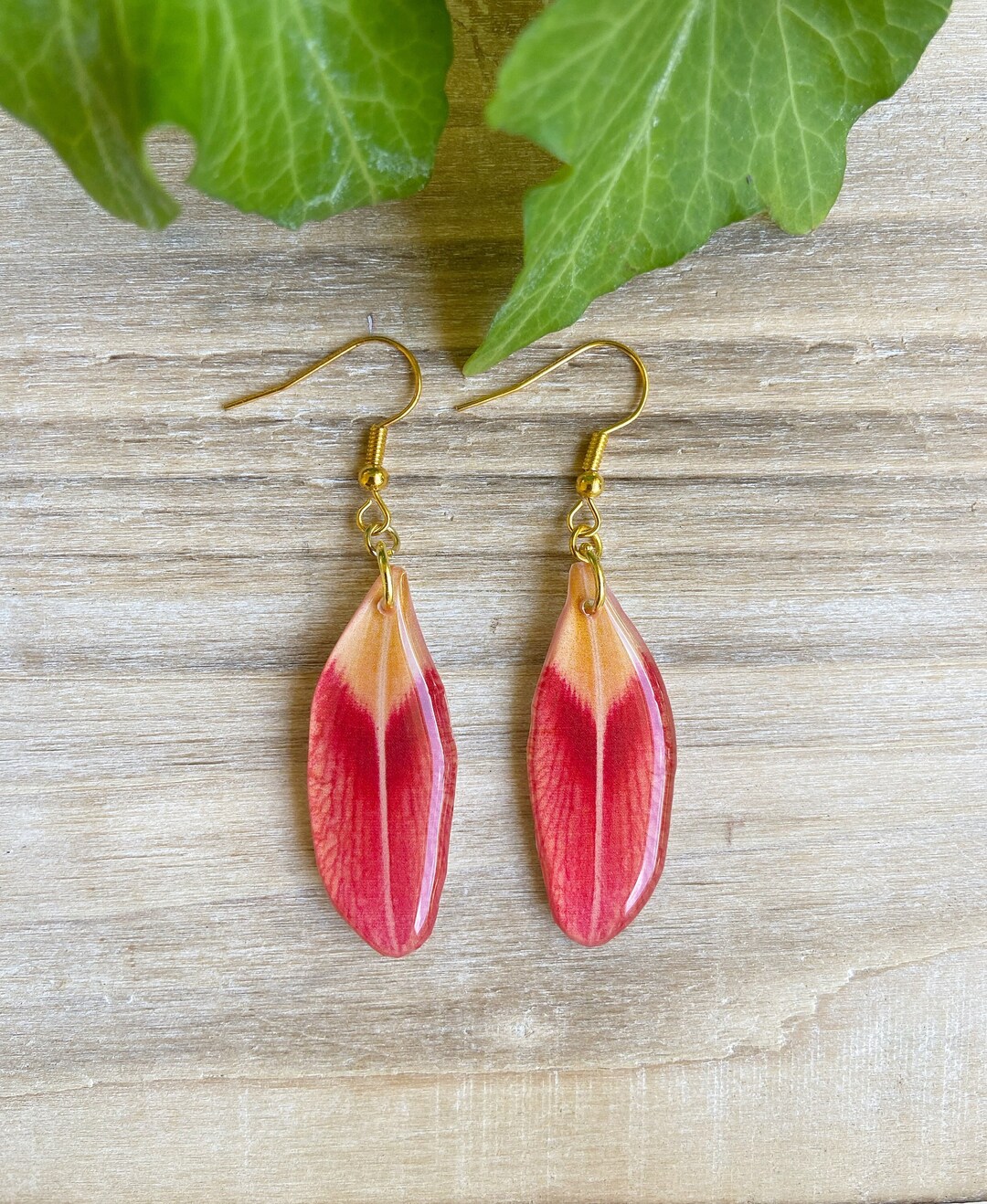 Daylily Flower Earring Daylily Jewelry Resin Flower Earring Etsy