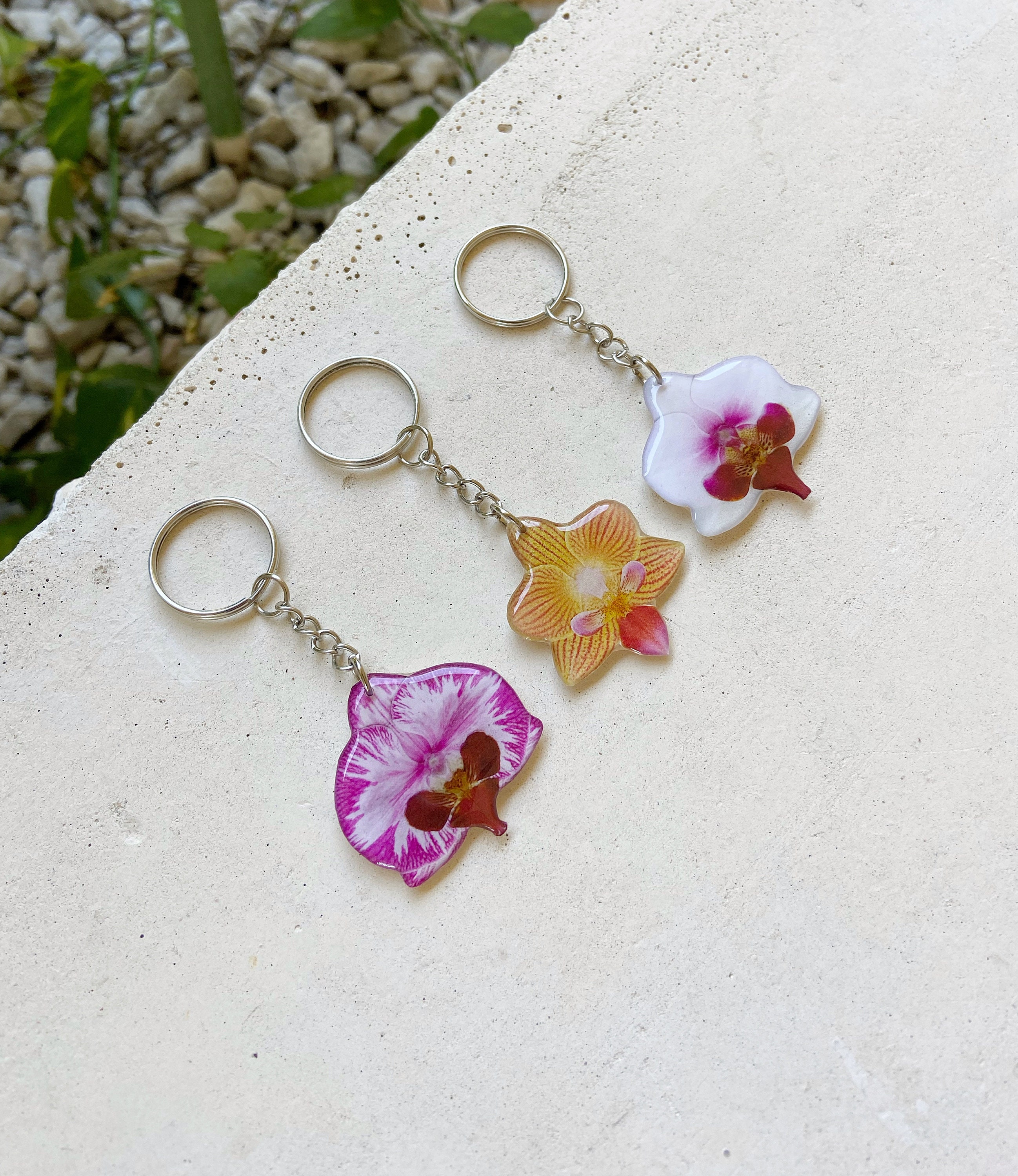 【Kashiko】24ss Orchid Keyring New arrival! 🌸 Our orchid keychain is now available