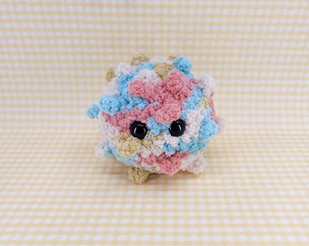 Baroque Sea Urchin - Handmade Crochet Child Safe Toy, Plush, Amigurumi