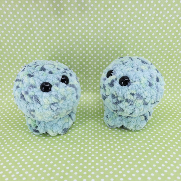 Choco-Mint Jellyfish - Handmade Crochet Child Safe Toy, Plush, Amigurumi