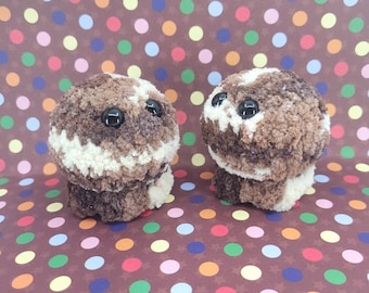 Chocolate Cream Jellyfish - Handmade Crochet Child Safe Toy, Plush, Amigurumi