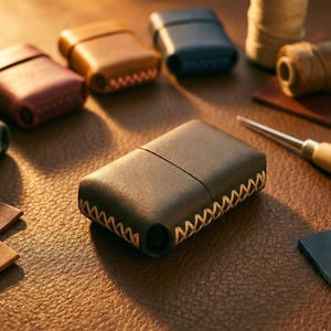Custodia Zippo in Pelle | Porta Accendino Personalizzato | Fodero Zippo da Cintura | Regalo Uomo Fatto a Mano | Cover Zippo