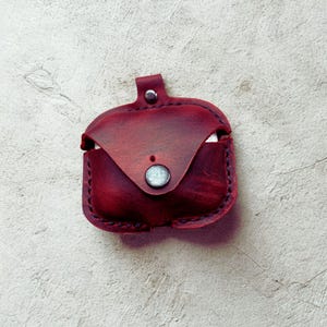 Personalized Leather Airpods Case: Handmade Full Grain Leather, 3rd/4th Gen
