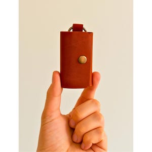 キーリング付きミニウォレット、ミニマリストキーチェーンカードホルダー、ミニマリストレザーウォレット、スリムウォレット