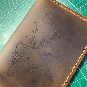 Personalized Leather Passport Holder: Engraved Travel Wallet