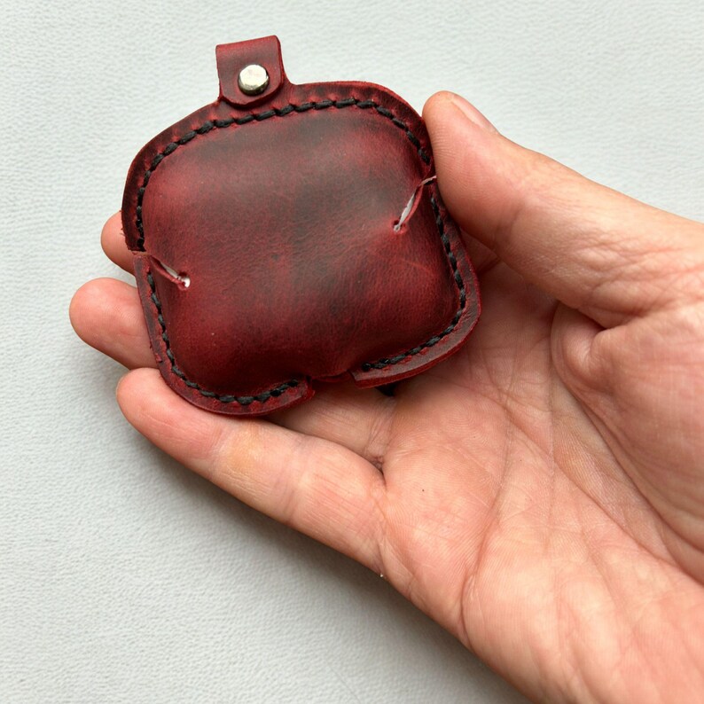 Personalized Leather Airpods Case: Handmade Full Grain Leather, 3rd/4th Gen